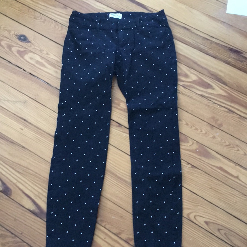 Black/white polka pants